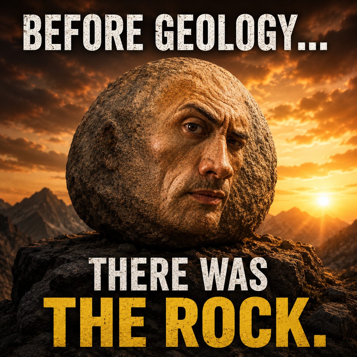 Before geology... there was The Rock